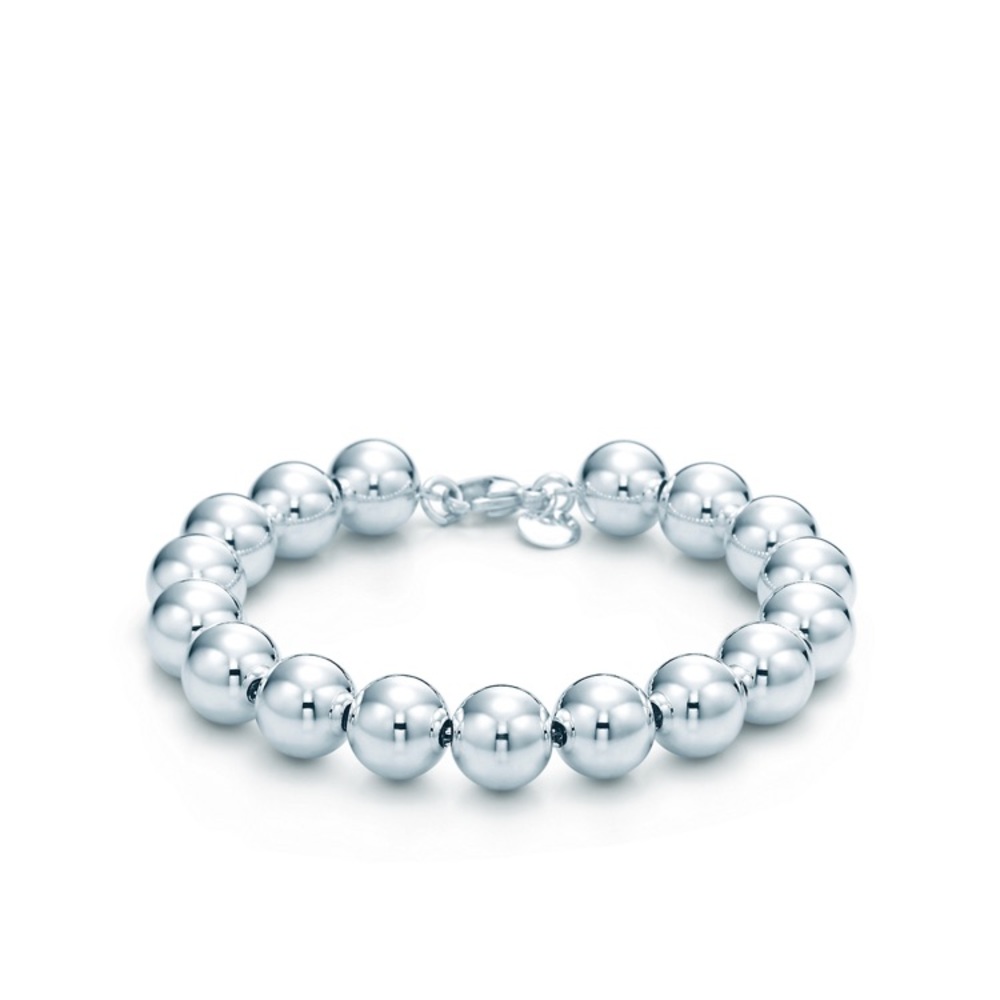 Authentic Tiffany bead silver bracelet